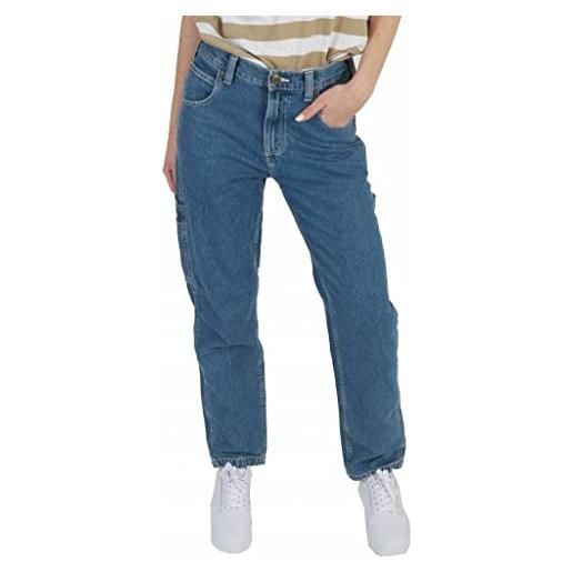 Dickies garyville denim uomo jeans blu w33l32 100% cotone straight
