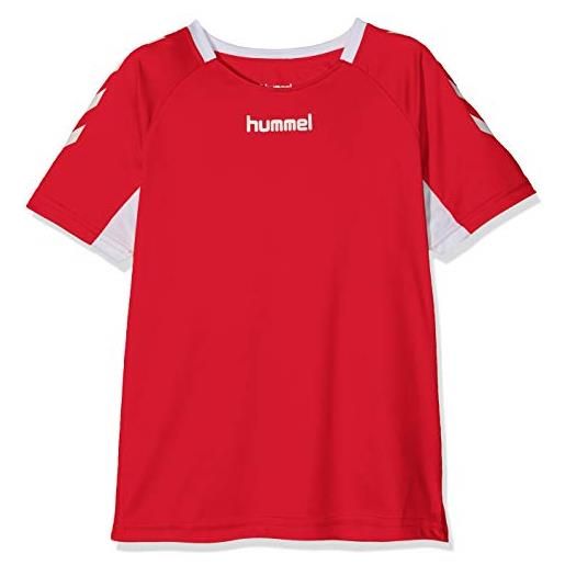 hummel maglia core kids team m/c, maglietta unisex-bambini e ragazzi, sempreverde, 152