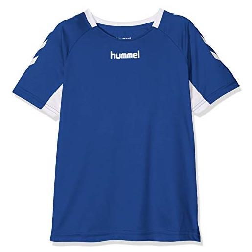 hummel maglia core kids team m/c, maglietta unisex-bambini e ragazzi, nero, 128
