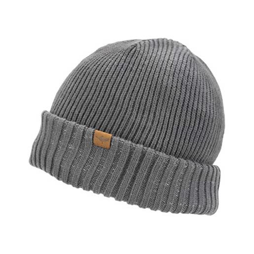 Sealskinz berretto impermeabile per il freddo, unisex - adulto, berretto, 13100033000035, grigio, l/xl