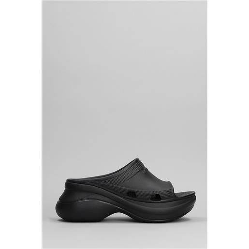 Balenciaga slipper-mule pool crocs slide in eva nera
