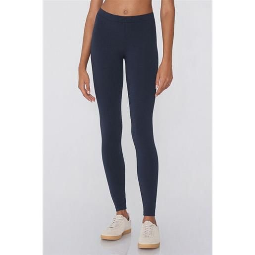 Tezenis leggings basic con cotone donna blu