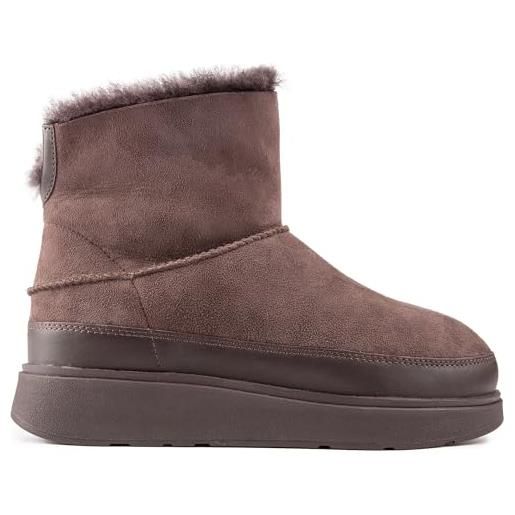 Fitflop gen-ff mini double-faced shearling boots, stivaletto donna, desert tan, 38 eu