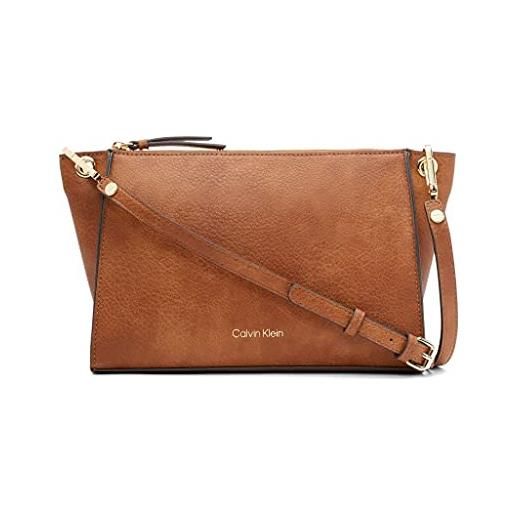 Calvin Klein reyna crossbody donna, caramello, taglia unica