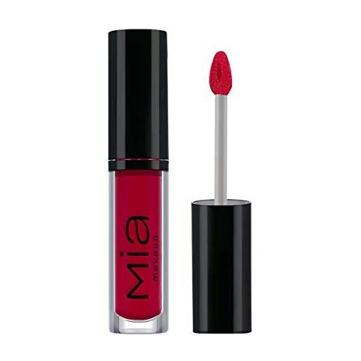 MIA Makeup dress me rossetto tinta labbra matte long lasting per offrire un colore uniforme ed un effetto velluto (scarlet)