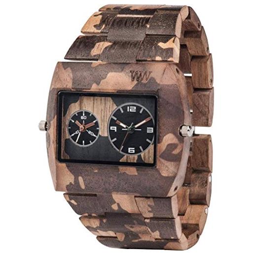 Wewood orologio analogico quarzo uomo con cinturino in legno ww40004