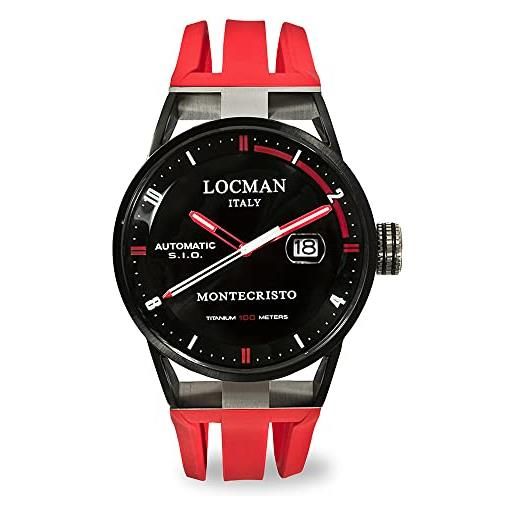 Locman orologio uomo montecristo automatico rosso