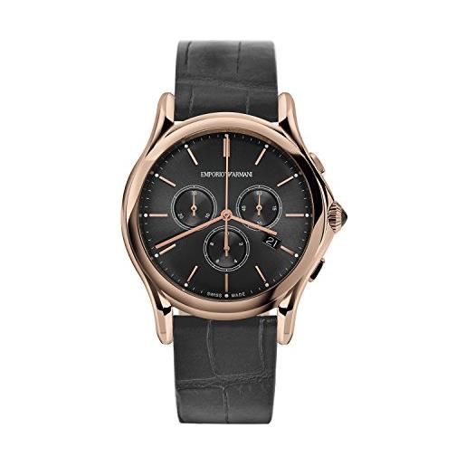 Emporio Armani orologio quarzo uomo con cinturino in pelle ars4003