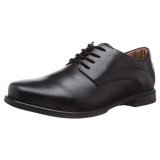 Ganter greg-g, scarpe stringate derby uomo, multicolore schwarz 01000, 42.5 eu