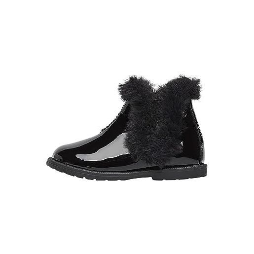 Falcotto winter wood fur, stivaletto bambine e ragazze, nero, 23 eu