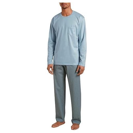 CALIDA relax imprint set di pigiama, blu tempesta, 54 uomo