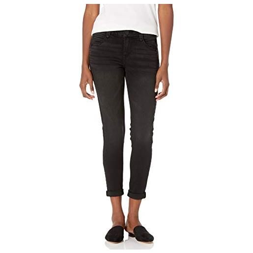 Democracy ab solution ankle skimmer jean jeans, nero, 46 donna