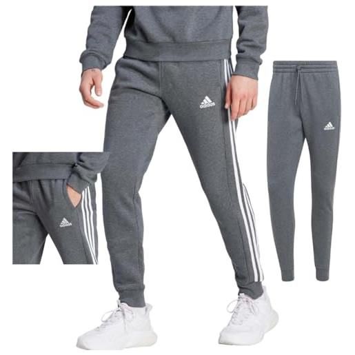 adidas ij8884 m 3s fl tc pt pantaloni sportivi uomo dark grey heather taglia s