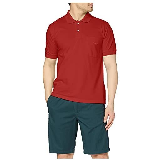 Trigema 627602 polo, rosso (kirsch 036), medium uomo