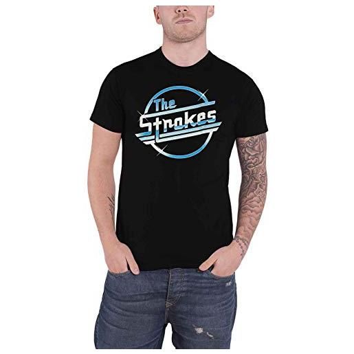 The Strokes t shirt classic band logo magna nuovo ufficiale unisex nero size s