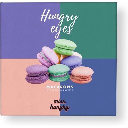 MISS HUNGRY hungry eyes palette macarons ombretti glitterati 4 x 3 gr