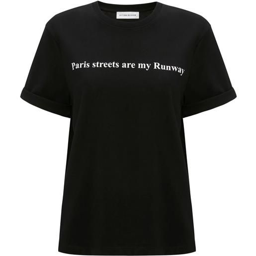 Victoria Beckham t-shirt con stampa - nero