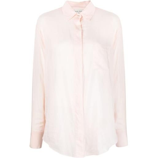 Forte Forte camicia semi trasparente - rosa