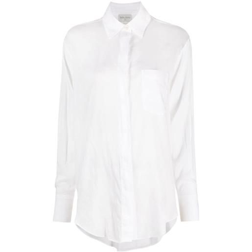 Forte Forte camicia semi trasparente - bianco