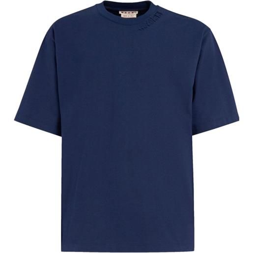 Marni t-shirt con applicazione - blu