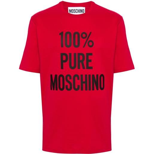 Moschino t-shirt con stampa - rosso