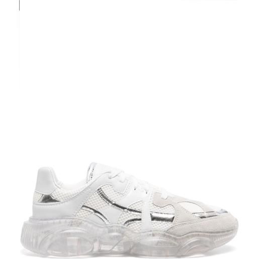 Moschino sneakers chunky con inserti - bianco