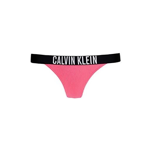 Calvin Klein bikini pezzo sotto da donna marchio, modello brazilian kw0kw02019, realizzato in sintetico. S rosa