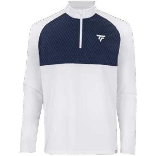 Tecnifibre thermo zipper long sleeve t-shirt bianco, blu xs uomo