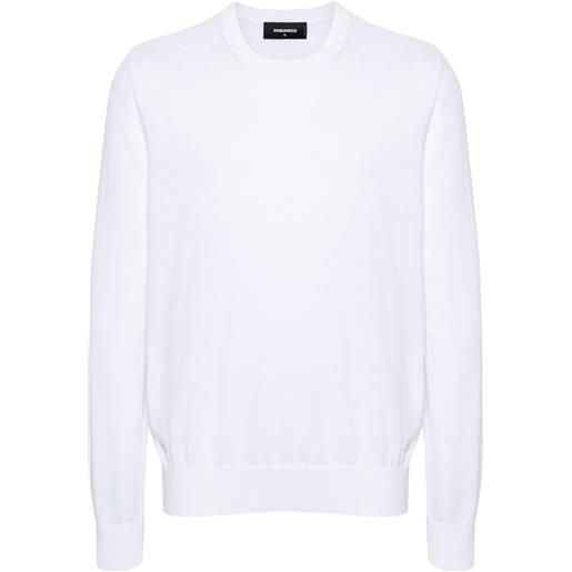 Dsquared2 maglione con logo - bianco
