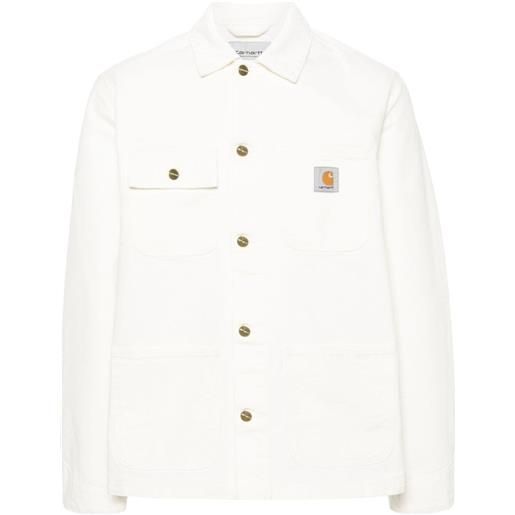 Carhartt WIP giacca con colletto a coste - bianco