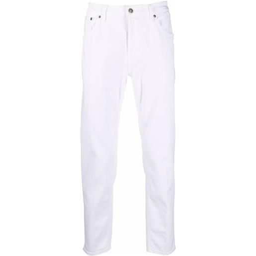 DONDUP jeans slim a vita media - bianco
