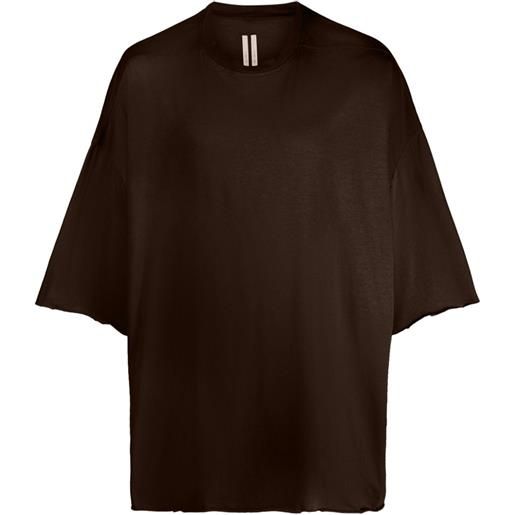 Rick Owens t-shirt tommy - marrone