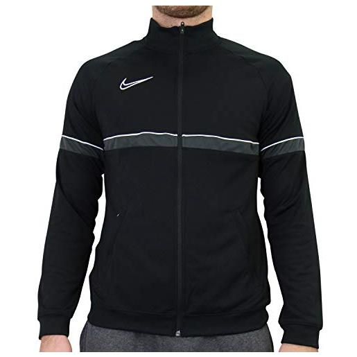 Nike dri-fit academy 21, giacca sportiva uomo, nero/bianco/antracite/bianco, xl