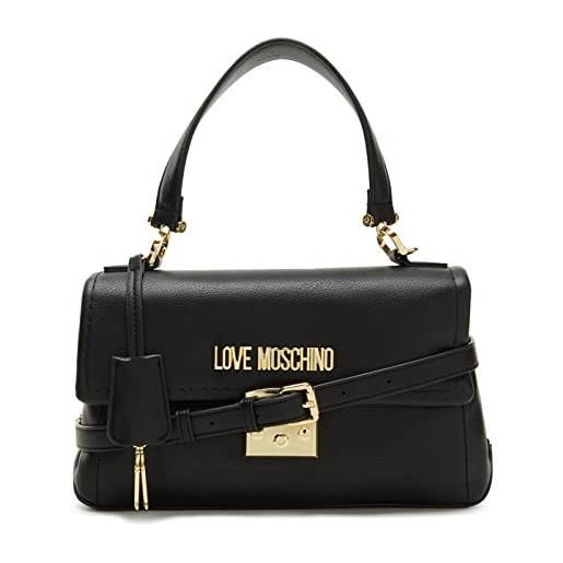 Love Moschino jc4349pp0fke0, borsa a mano, donna, nero, taglia unica