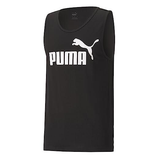PUMA pumhb|#puma ess tank, canotta sportiva uomo, puma black, l
