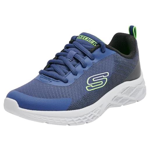 Skechers, sneaker bambini e ragazzi, rosso tessile sintetico nero trim, 39 eu