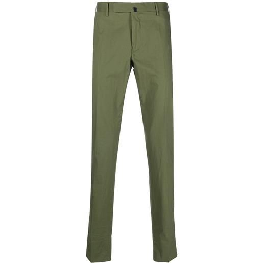 Incotex pantaloni sartoriali slim - verde