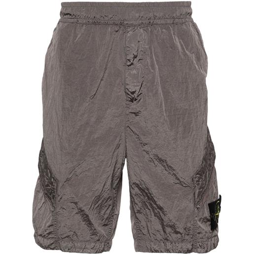 Stone Island shorts con motivo compass - grigio