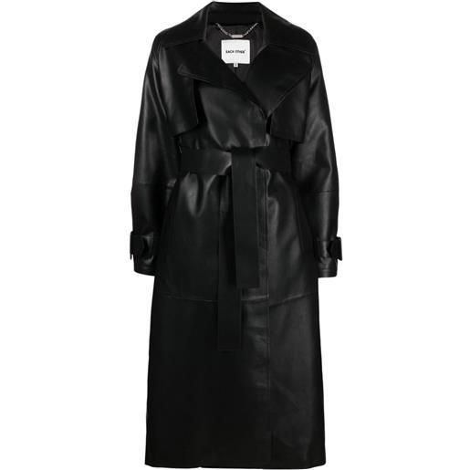 Each X Other trench in finta pelle - nero