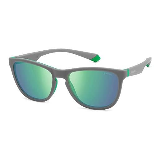 POLAROID pld 2133/s occhiali de sole da uomo grigio e verde