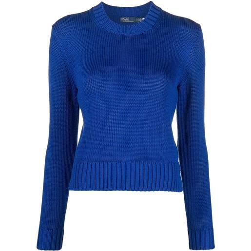 Polo Ralph Lauren maglione a coste - blu