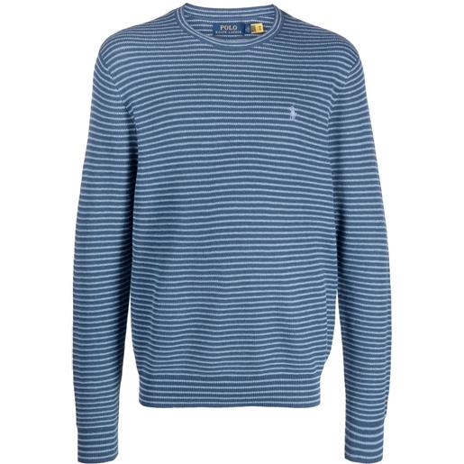 Polo Ralph Lauren maglione a righe - blu