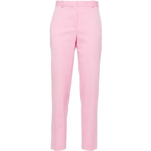 Versace pantaloni affusolati con pieghe - rosa