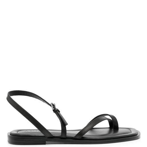 A.EMERY sandali con fibbia lucia - nero