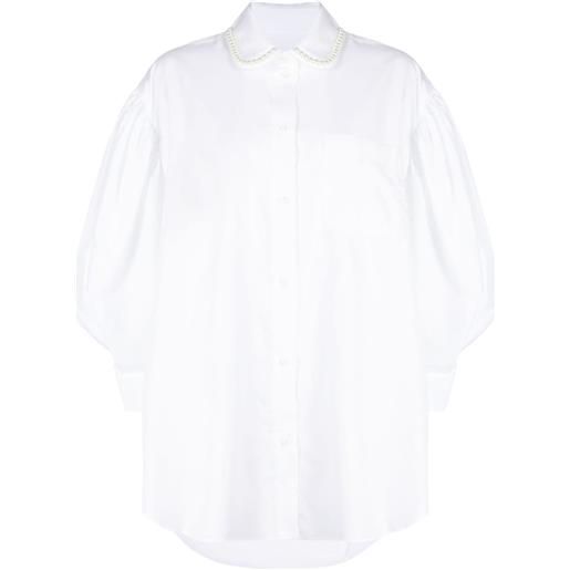 Simone Rocha camicia con decorazione - bianco