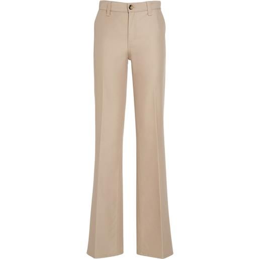 LORO PIANA thayer cotton & silk straight pants