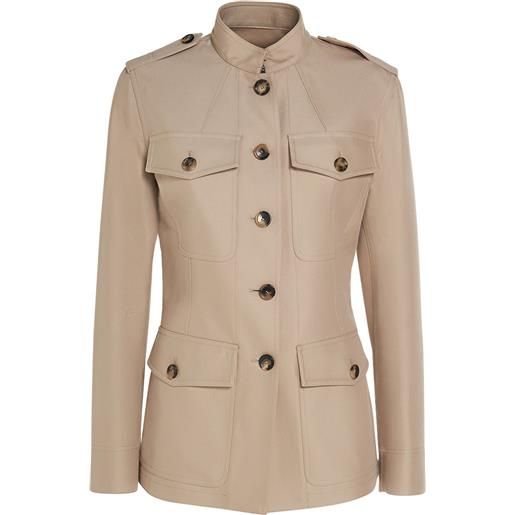 LORO PIANA ashley cotton blend gabardine jacket