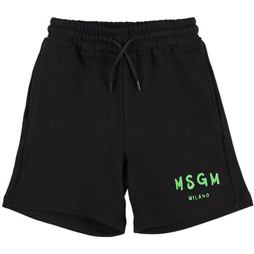 MSGM shorts in felpa di cotone con tasche