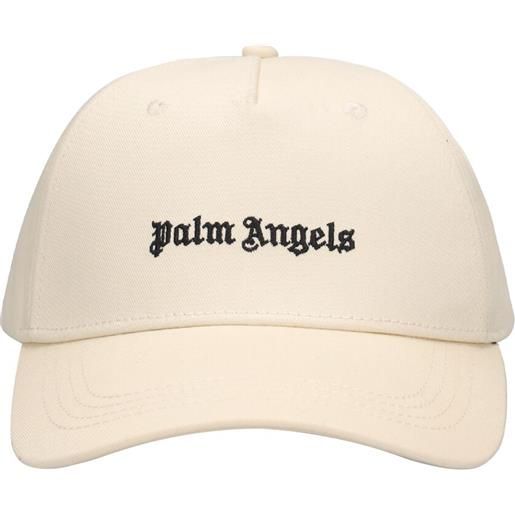 PALM ANGELS classic logo cotton baseball cap