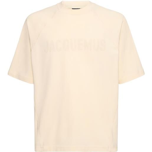 JACQUEMUS t-shirt le tshirt typo in cotone